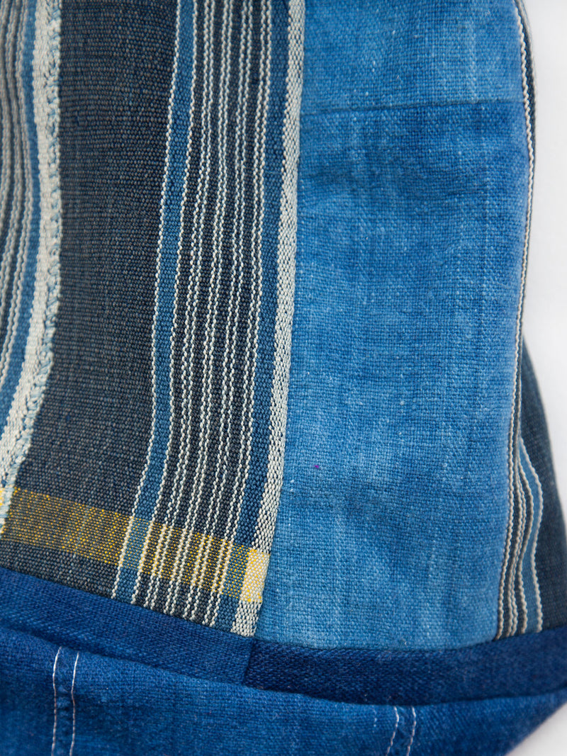 Oversized Tote Vintage African Stripweave
