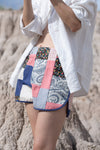 Dixie Shorts in Zero-Waste Patchwork