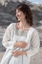 Embroidered Linen Blouse