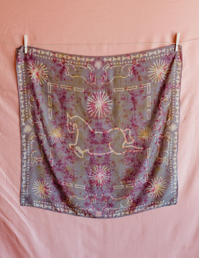 Naturally-Dyed Silk Wild Rags