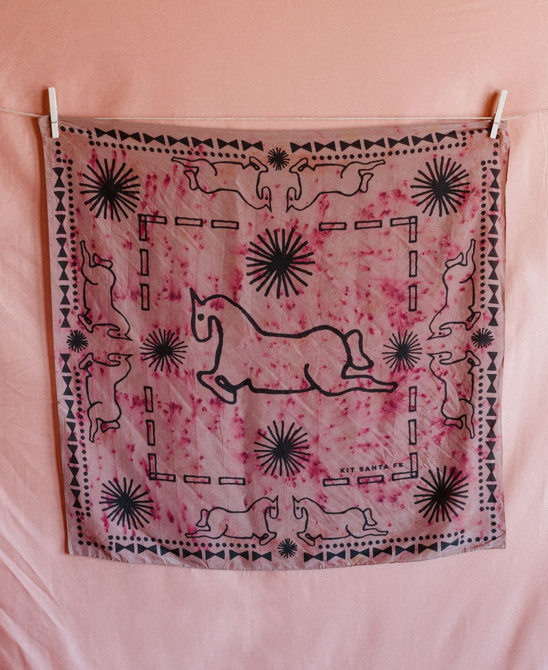 Naturally-Dyed Silk Wild Rags