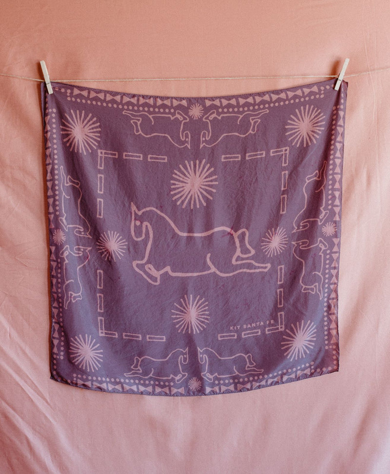 Naturally-Dyed Silk Wild Rags