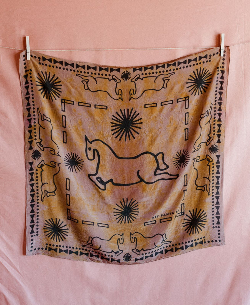 Naturally-Dyed Silk Wild Rags
